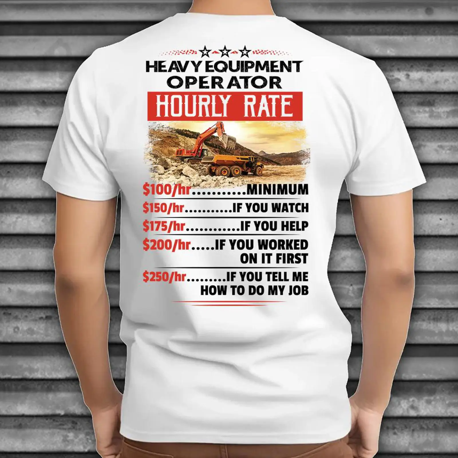 Heavy Equipment Jobs - Sarkastisches, lustiges T-Shirt für Maschinenbediener mit