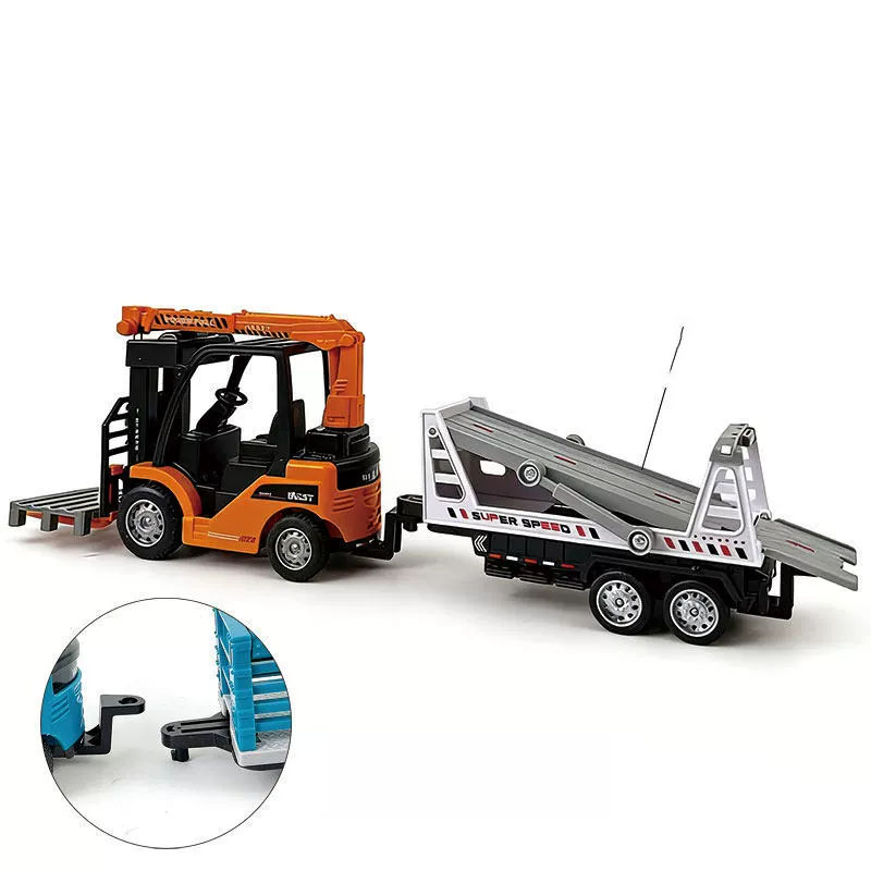 Dump Truck Toy - DIY-Spaß: Simulierter Gabelstapler aus Legierung, Kinder-Transportfahrzeug-Modell,