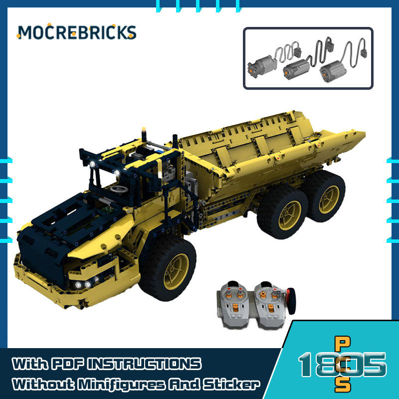 Dump Truck Toy - MOC Urban Advanced Bausteine Benutzerdefinierte RC