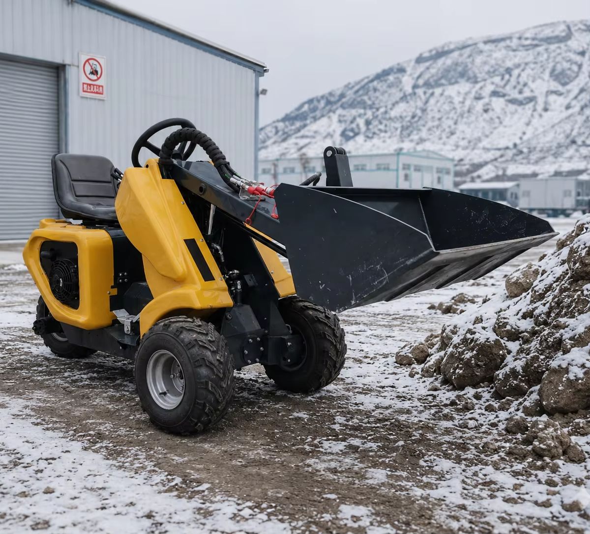 Heavy Equipment Jobs - CE-Zertifizierter Kompakter 3-Rad-Lader Euro 5 Hydraulisches