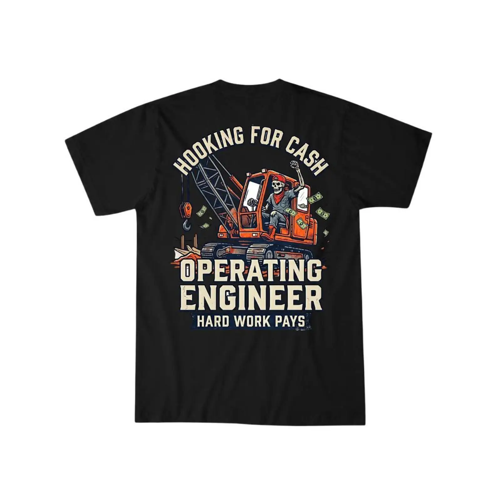 Heavy Equipment Engineer - Kranführer T-Shirt – Vintage-Stil für Baumaschinen-Ingenieure