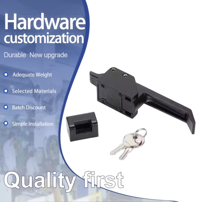 Heavy Equipment Business - Schwarze Zinklegierung, industrielle Automatisierung, schwere Türgriffschlösser,